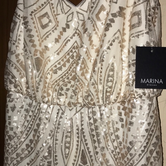 COPY - Marina Rose/Gold-ish sequin maxi dress - Picture 3 of 8